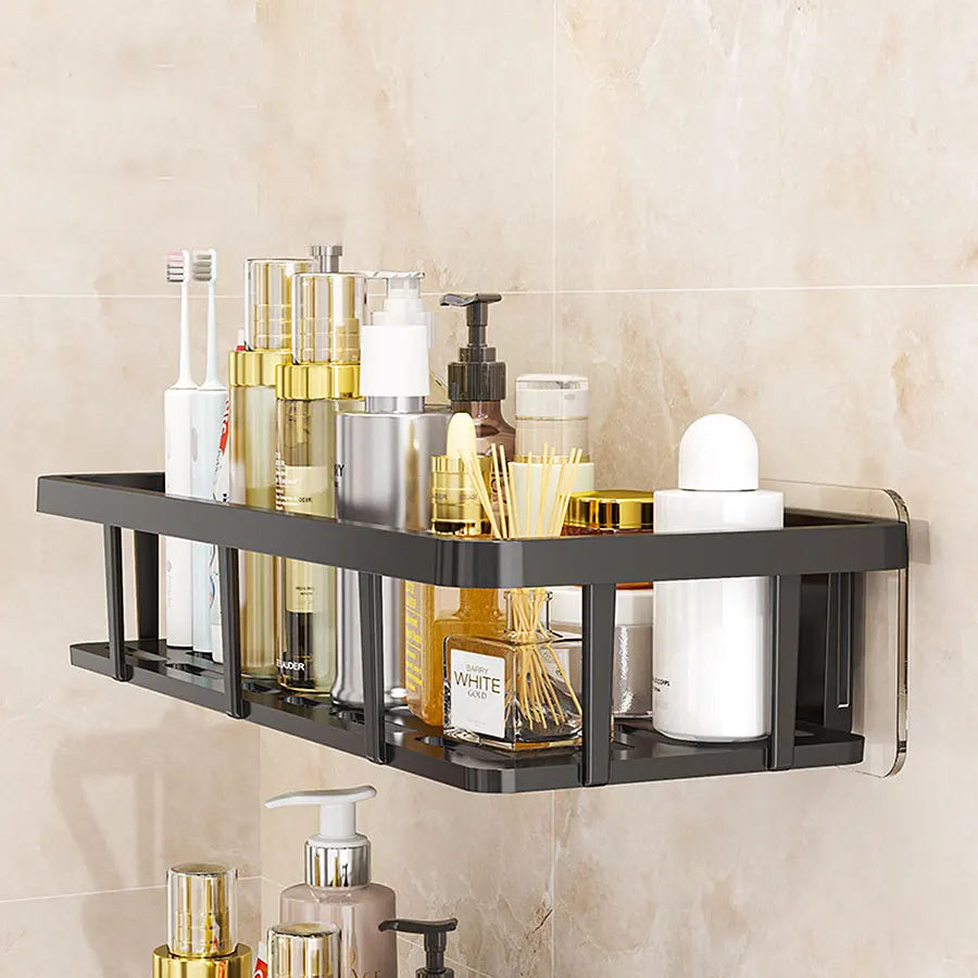 Non-Perforated Bathroom Storage Rack, Wall-Mounted Toilet, Washroom, Wall-Mounted Cosmetic Storage Rack