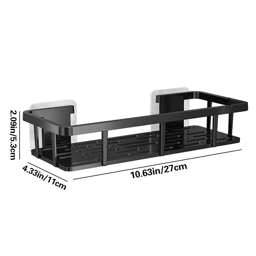 Non-Perforated Bathroom Storage Rack, Wall-Mounted Toilet, Washroom, Wall-Mounted Cosmetic Storage Rack