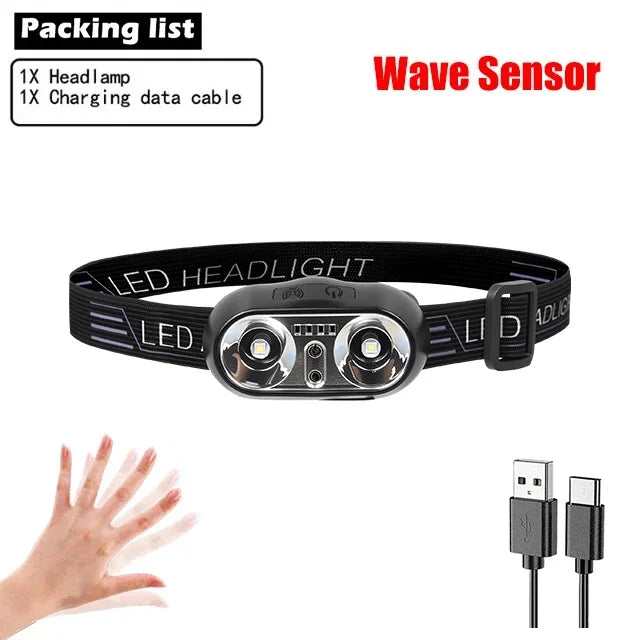 Linterna Frontal Led Recargable- Explora Sin limites